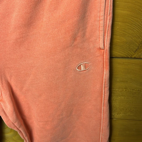 Champion Women’s Pink/peach sweat Pants joggers Md pockets workout casual lounge - Picture 5 of 9
